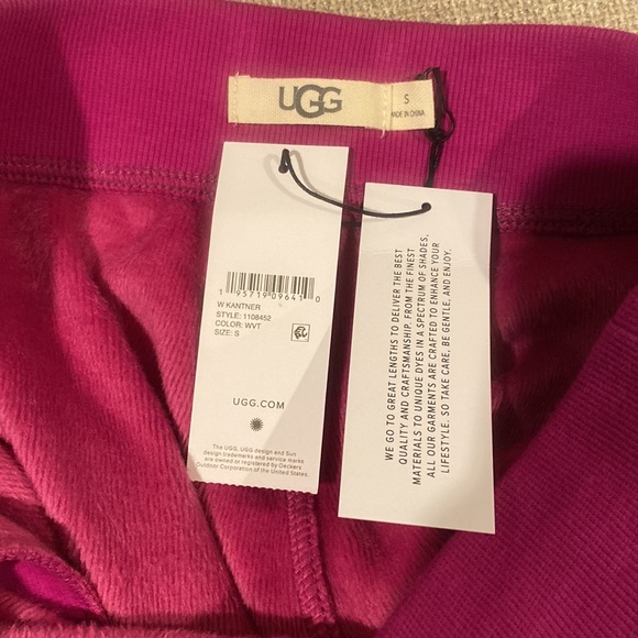 Ugg relaxed fit joggers size small berry purple - Picture 2 of 4